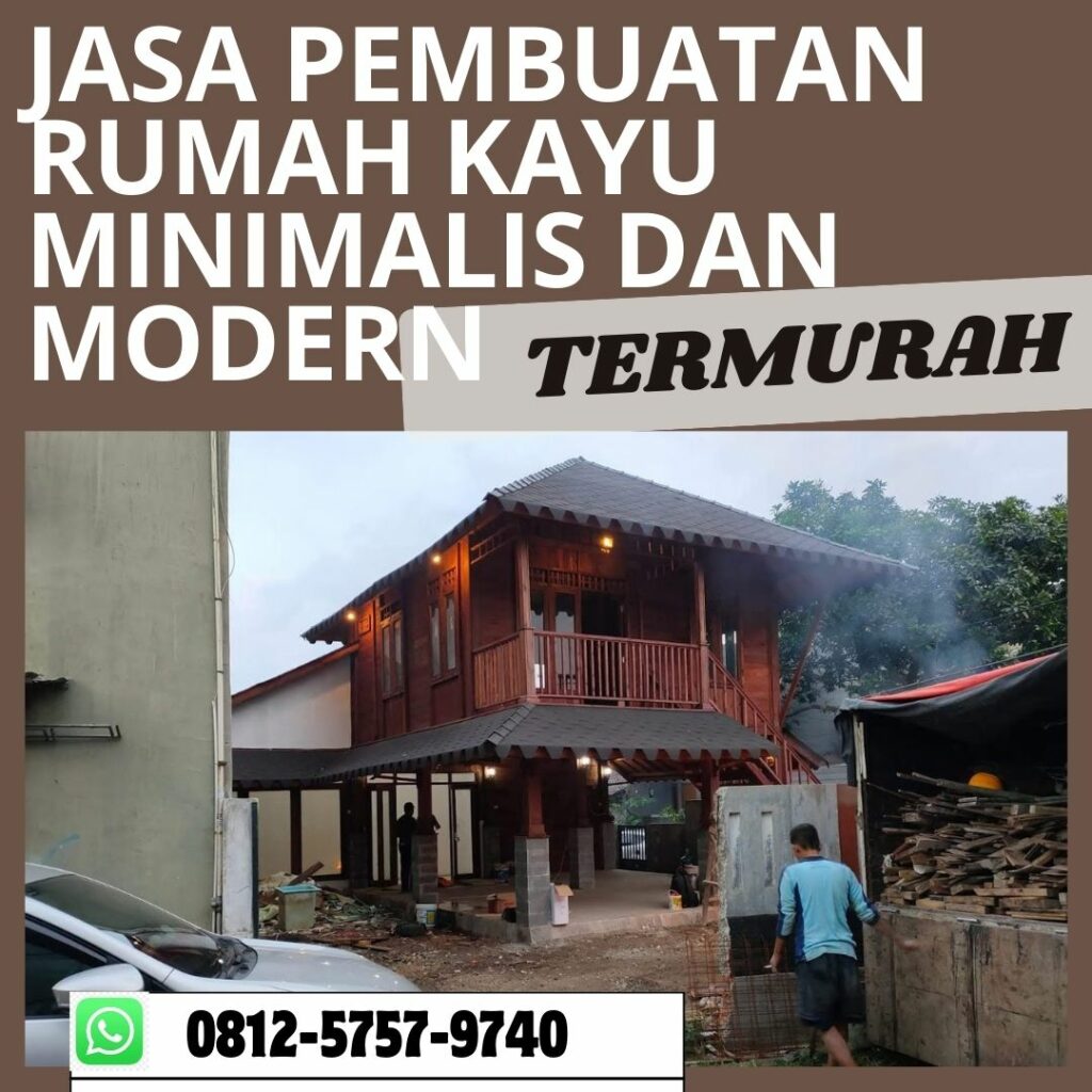 Jasa Pembuatan Rumah Kayu di Padang  <span style=