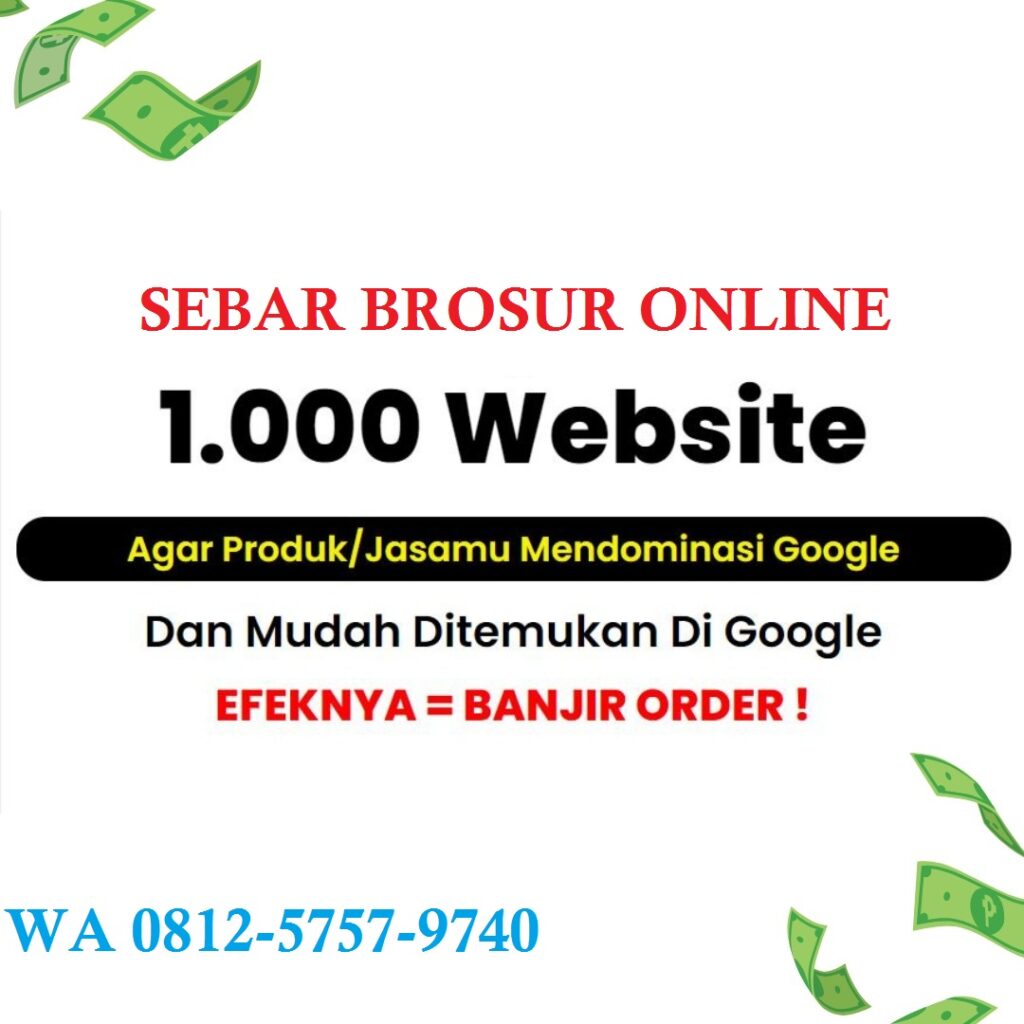 PROMO !!  Jasa Sebar Brosur Online Murah |WA 0812 5757 9740 di 
Katingan 