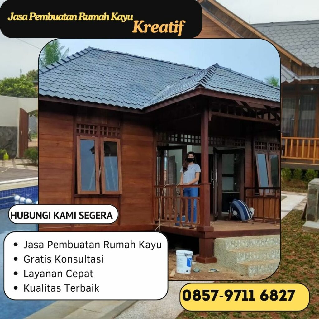 𝐑𝐄𝐊𝐎𝐌𝐄𝐍𝐃𝐀𝐒𝐈 ! Pabrik Pembuatan Rumah  Adat  di Cilacap WA 0857 9711 6827