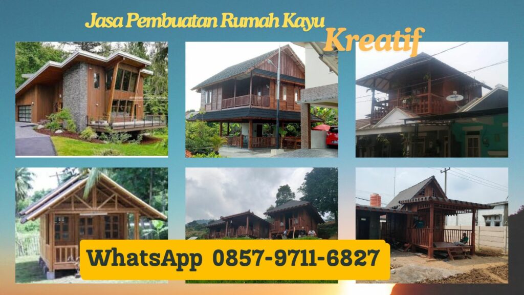 WA 0857-9711-6827 Jasa Bangun  Rumah Kayu Terbaik  di Selemadeg Bali 
