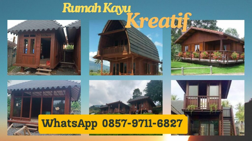 WA 0857-9711-6827 Jasa Bangun  Rumah Kayu  Profesional di Panaragan , Bogor Tengah