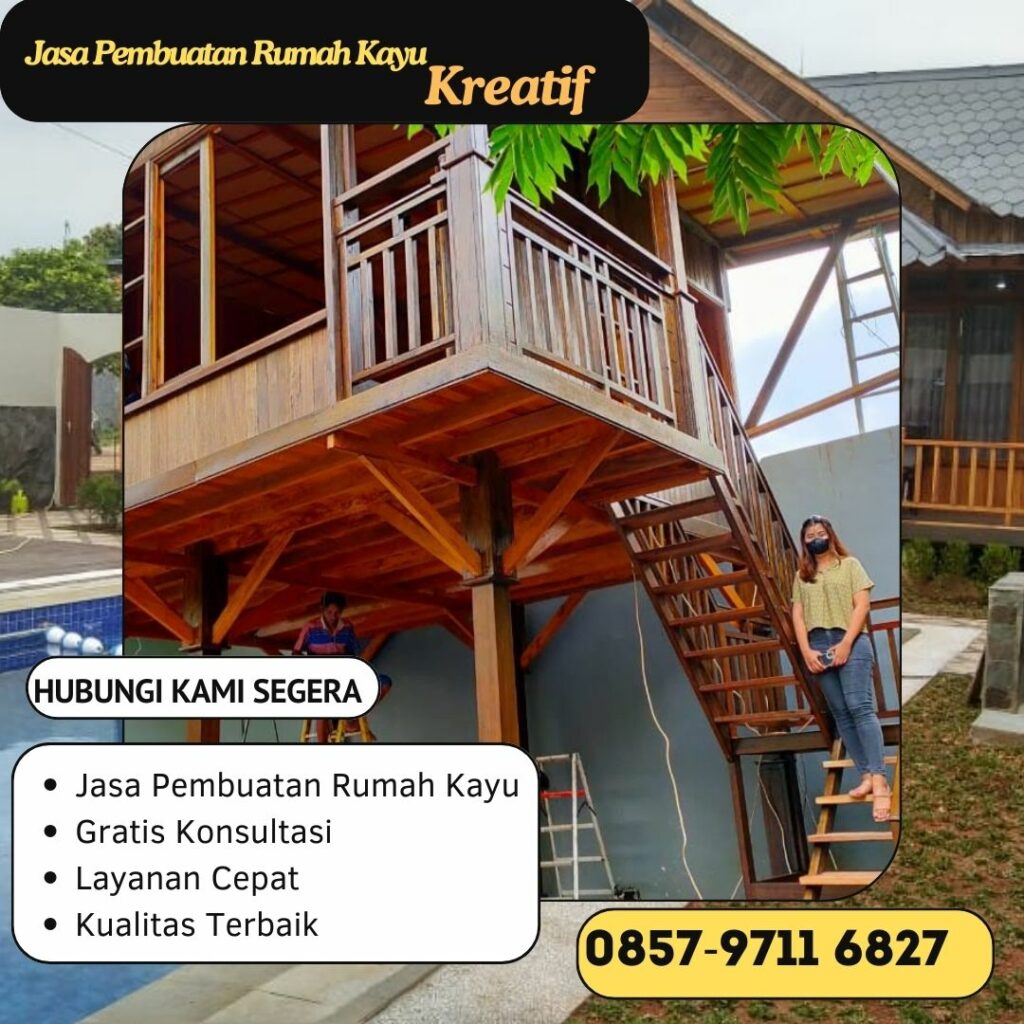 𝐑𝐄𝐊𝐎𝐌𝐄𝐍𝐃𝐀𝐒𝐈 ! Pabrik Pembuatan Rumah  Adat  di Temanggung WA 0857 9711 6827