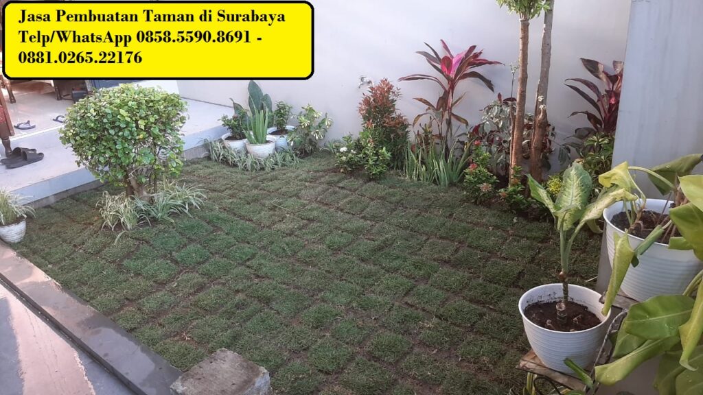 Jasa pembuatan taman modern Surabaya - 0858-5590-8691